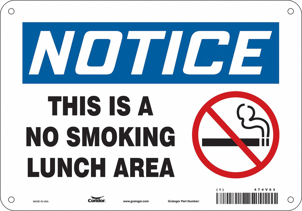 Safety Sign 7 in x 10 in Polyethylene