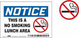 Safety Sign 3.5in x 5in Vinyl