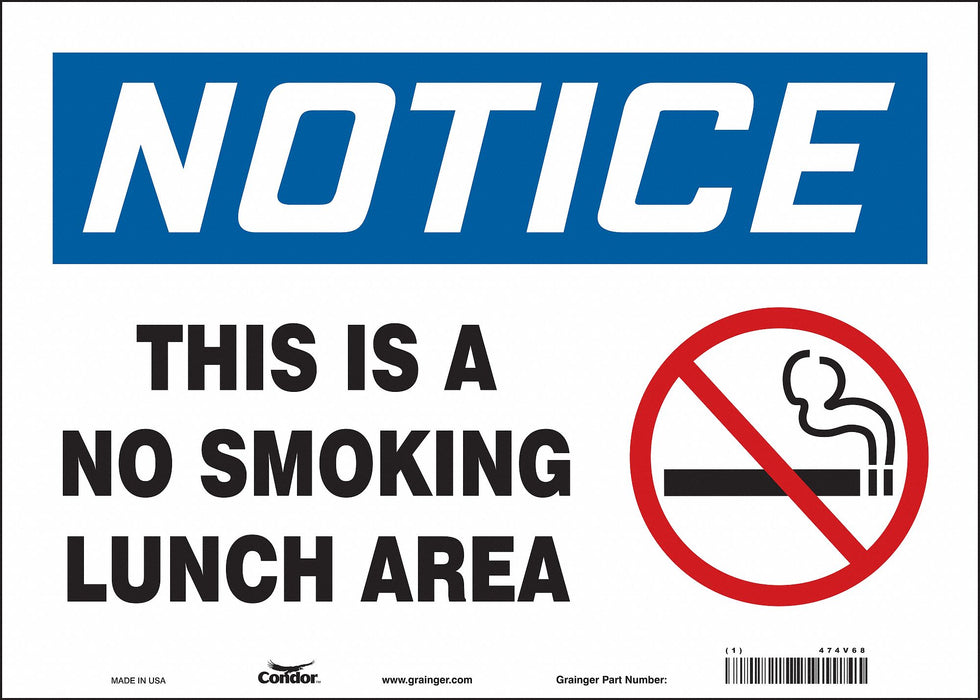 Safety Sign 10 in x 14 in Vinyl