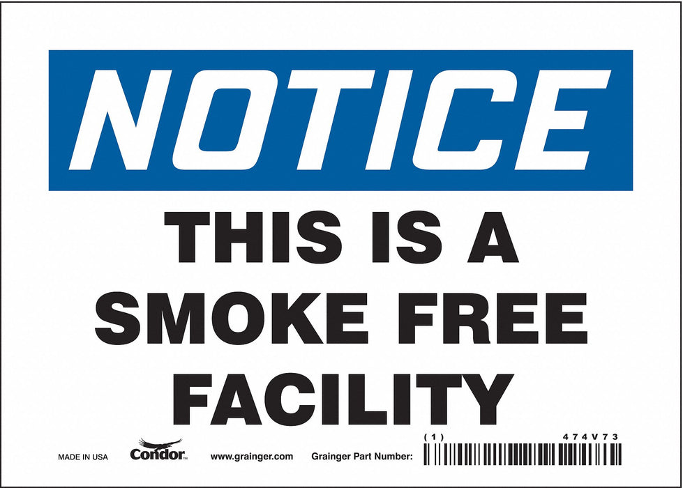 Safety Sign 5 inx7 in Vinyl
