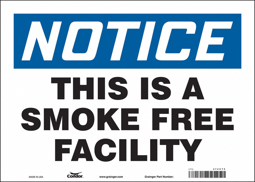 Safety Sign 10 in x 14 in Vinyl