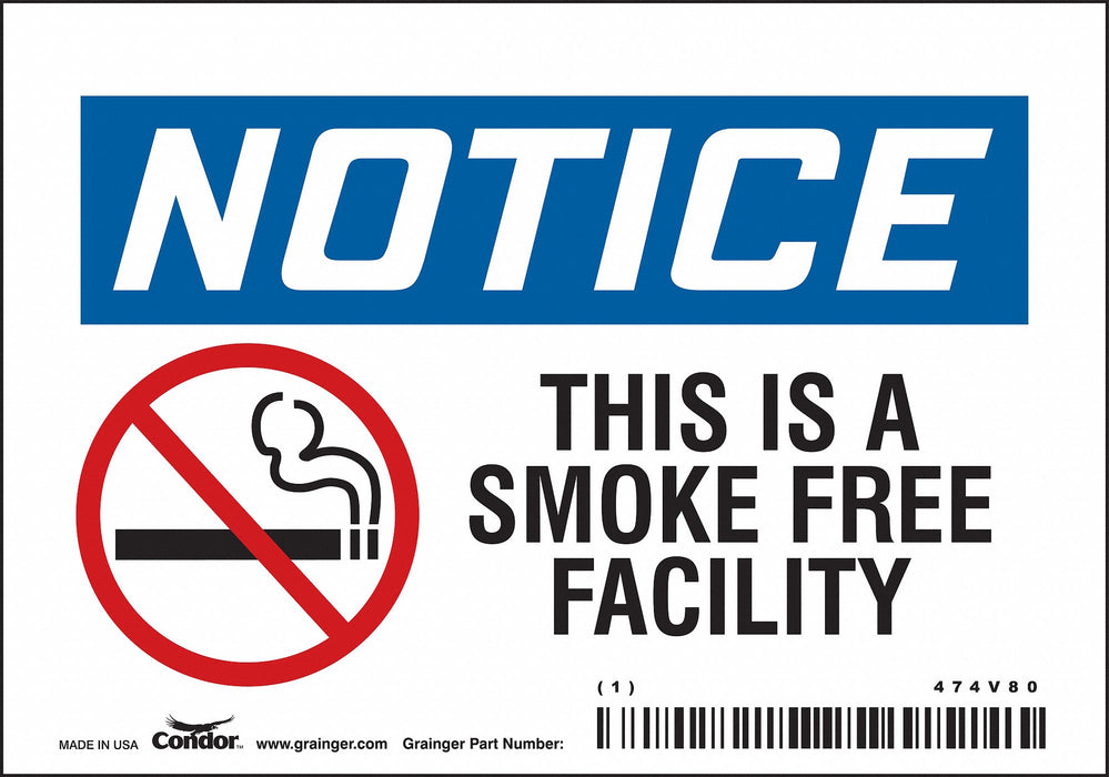 Safety Sign 3 1/2 inx5 in Vinyl