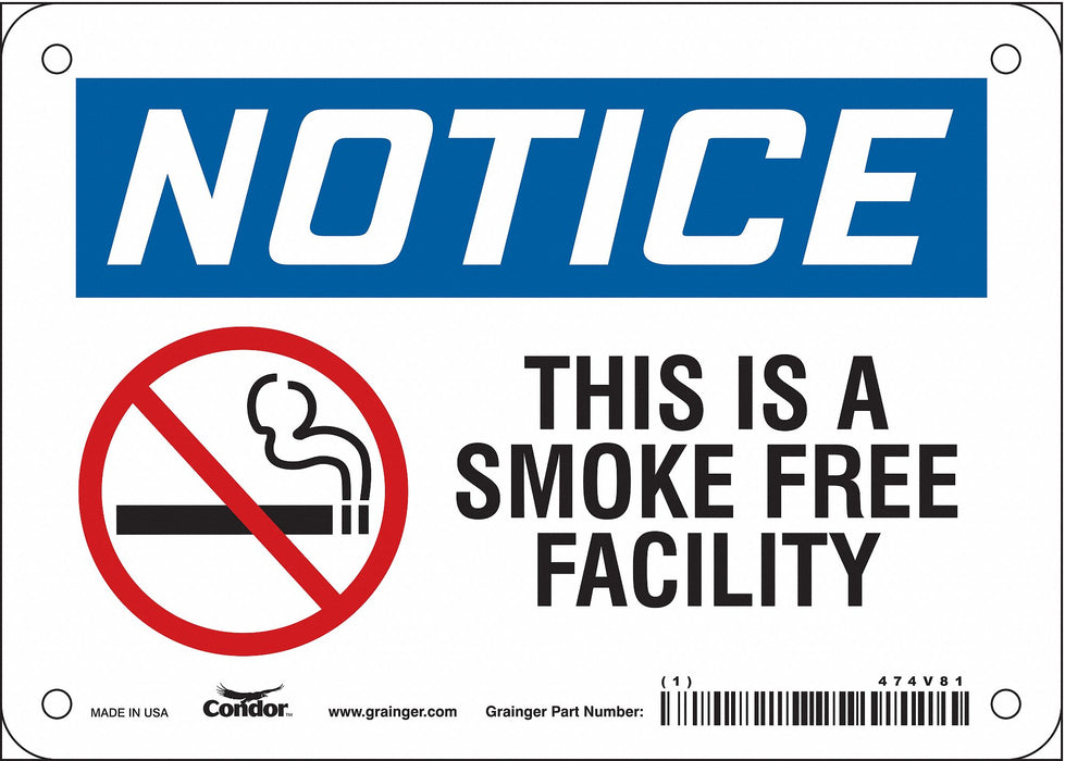 Safety Sign 5 in x 7 in Vinyl