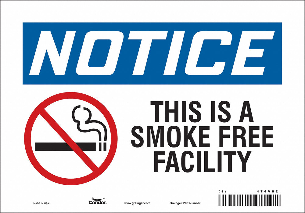Safety Sign 7 inx10 in Vinyl