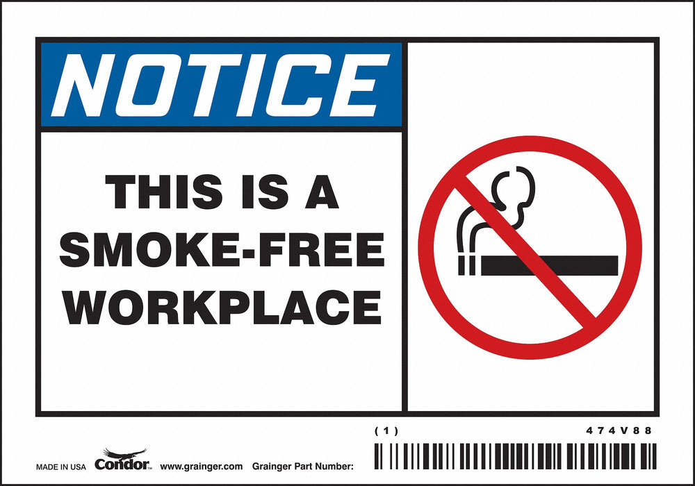 Safety Sign 3 1/2 inx5 in Vinyl