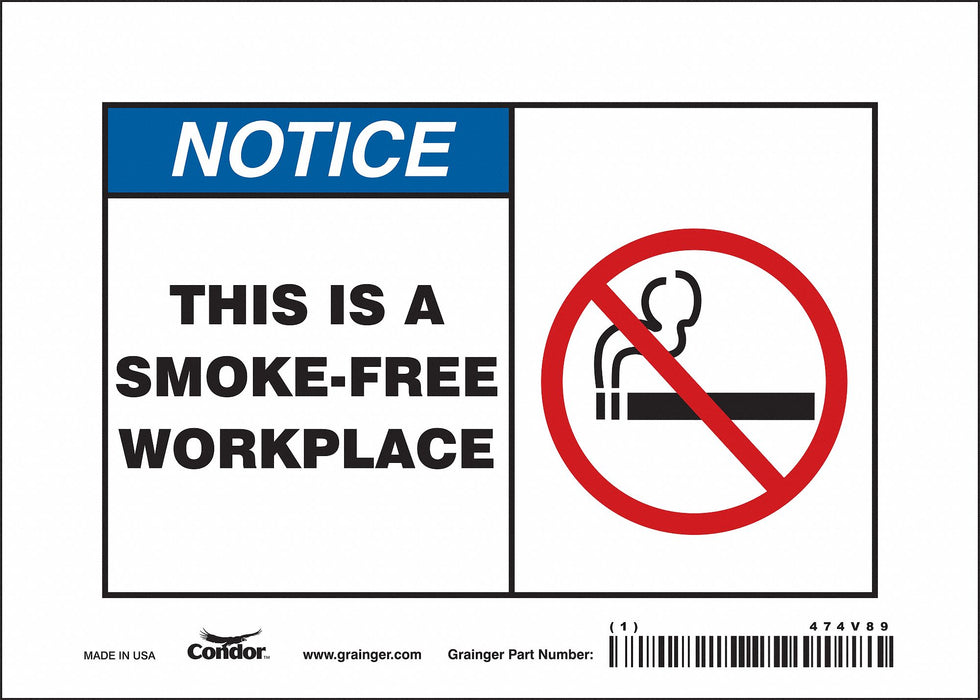 Safety Sign 5 in x 7 in Vinyl