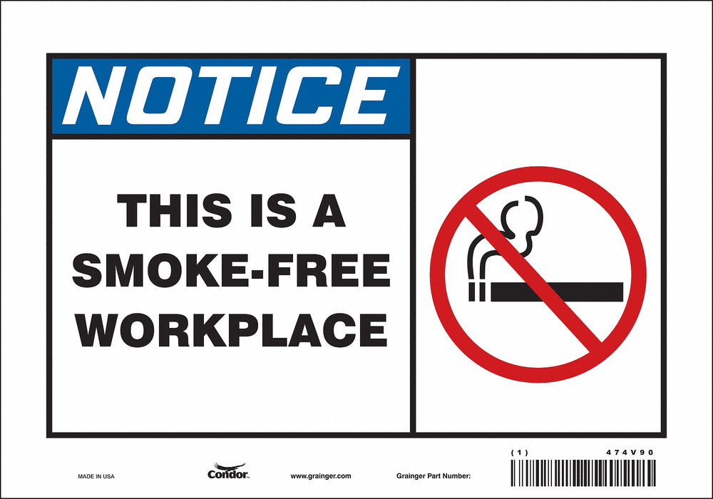 Safety Sign 7 in x 10 in Vinyl