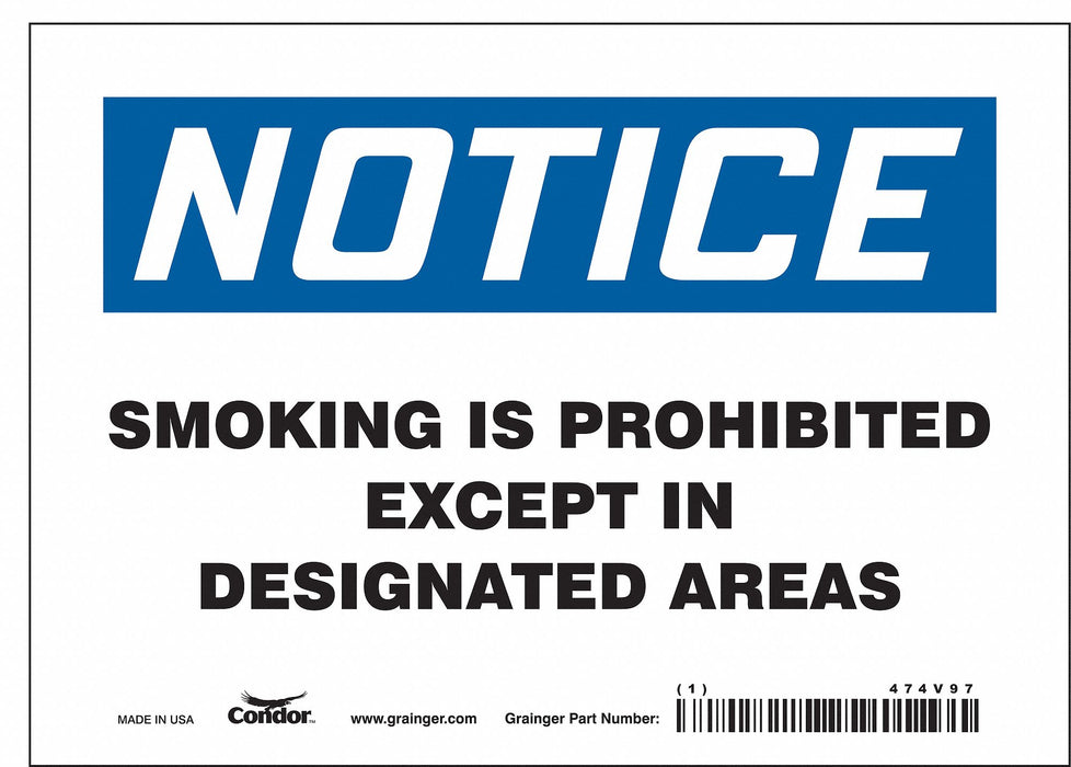 Safety Sign 5 inx7 in Vinyl