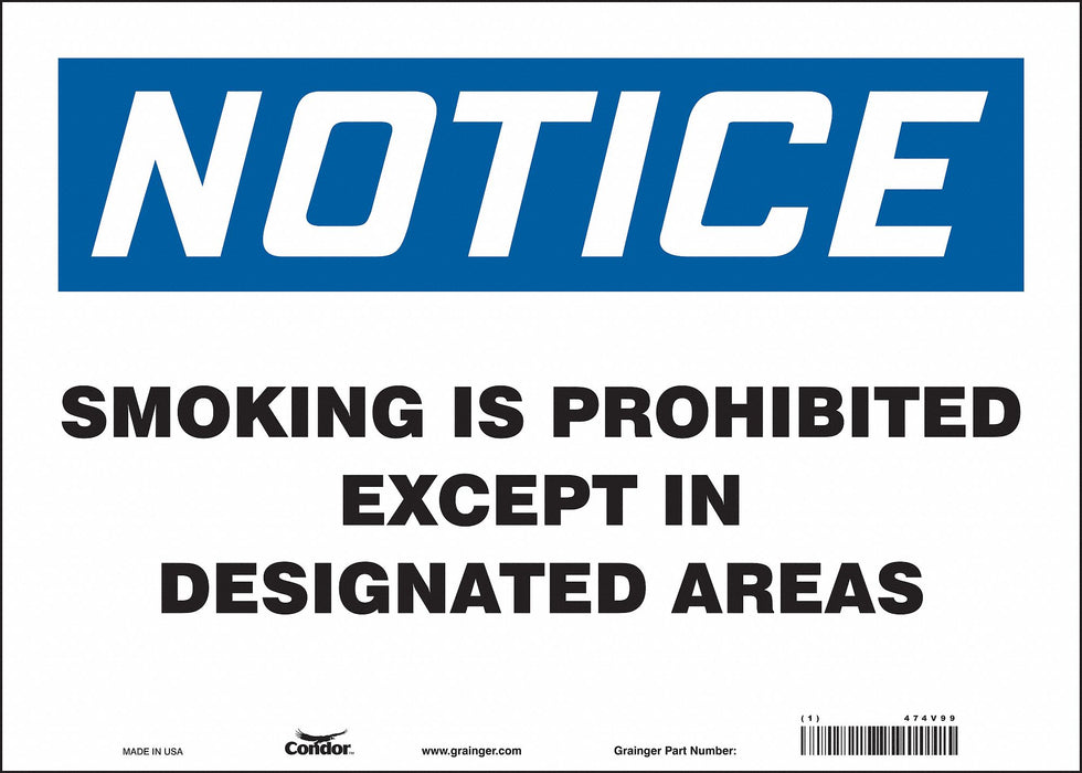 Safety Sign 10 in x 14 in Vinyl