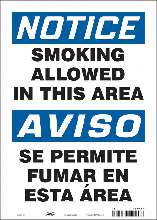 Safety Sign 14 in x 10 in Vinyl