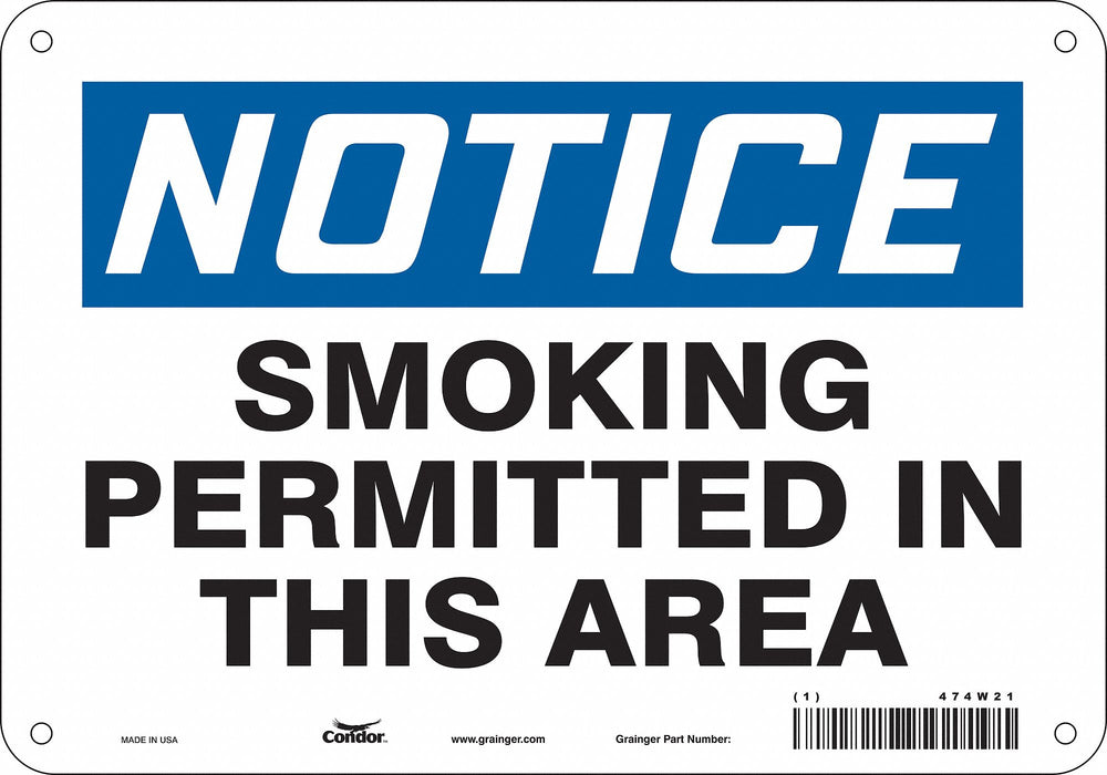 Safety Sign 7 in x 10 in Aluminum