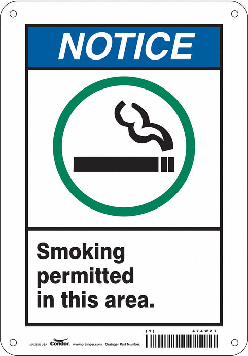 Safety Sign 10 inx7 in Aluminum