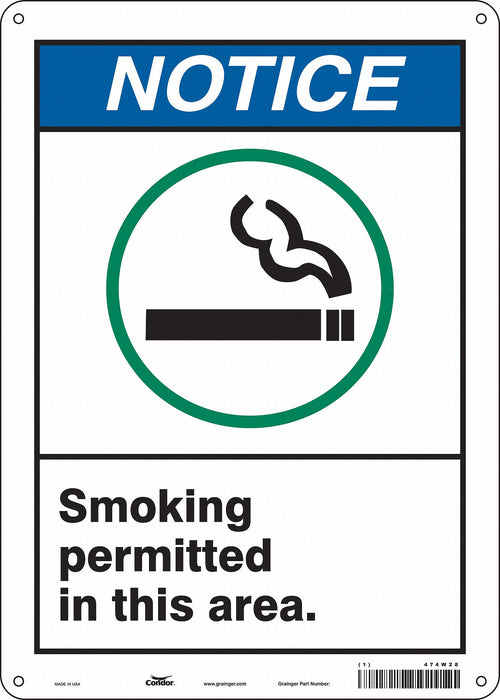 Safety Sign 14 inx10 in Aluminum