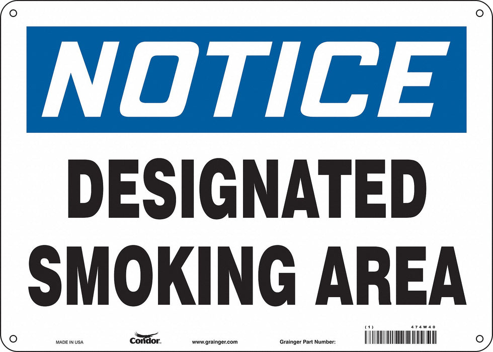 Safety Sign 10 inx14 in Aluminum