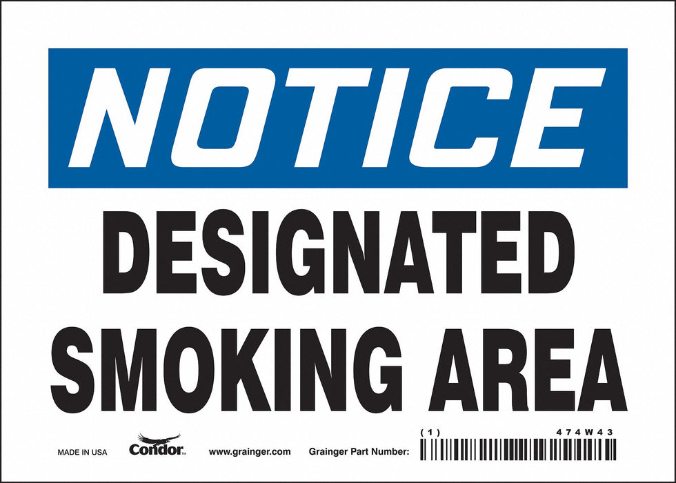 Safety Sign 5 in x 7 in Vinyl
