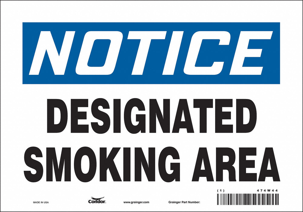 Safety Sign 7 in x 10 in Vinyl