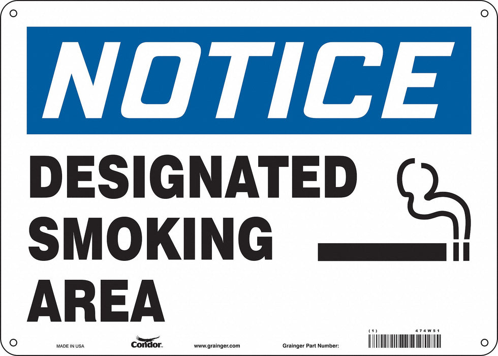 K1341 Safety Sign 10 inx14 in Polyethylene