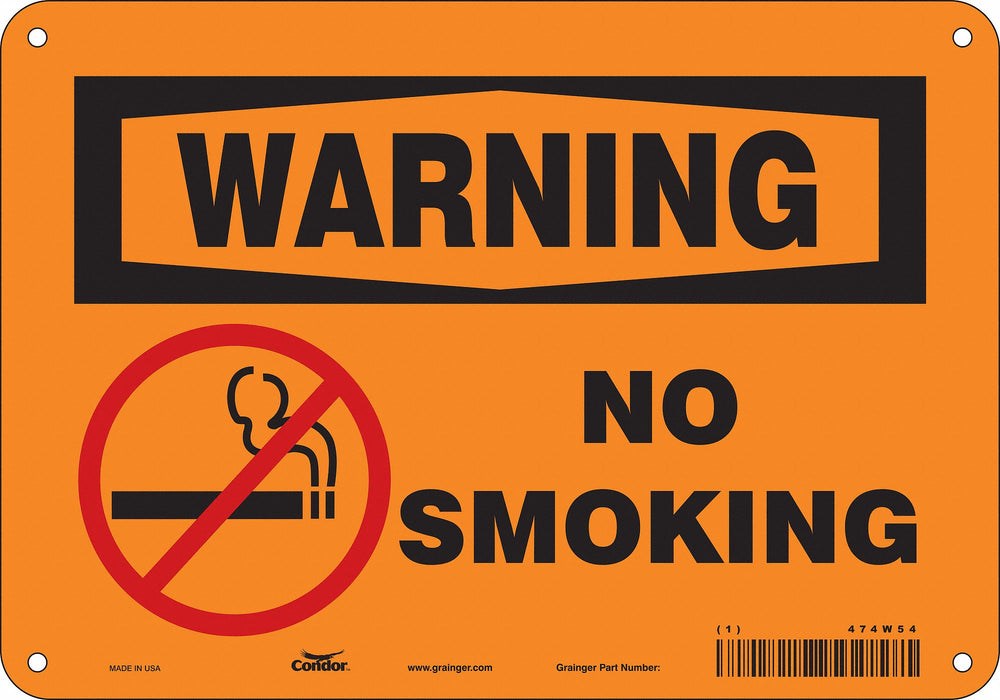Safety Sign 7 in x 10 in Aluminum