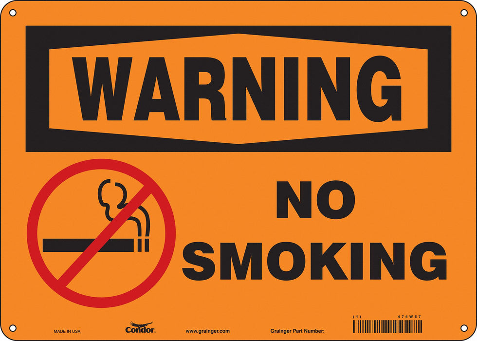 Safety Sign 10 in x 14 in Polyethylene