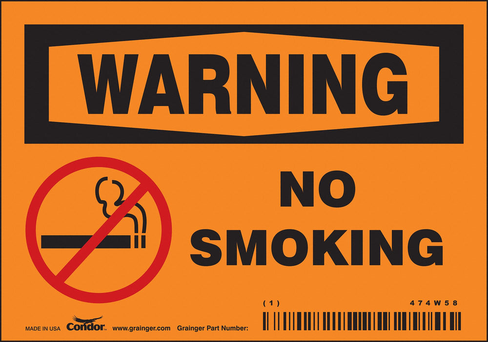 Safety Sign 3.5in x 5in Vinyl