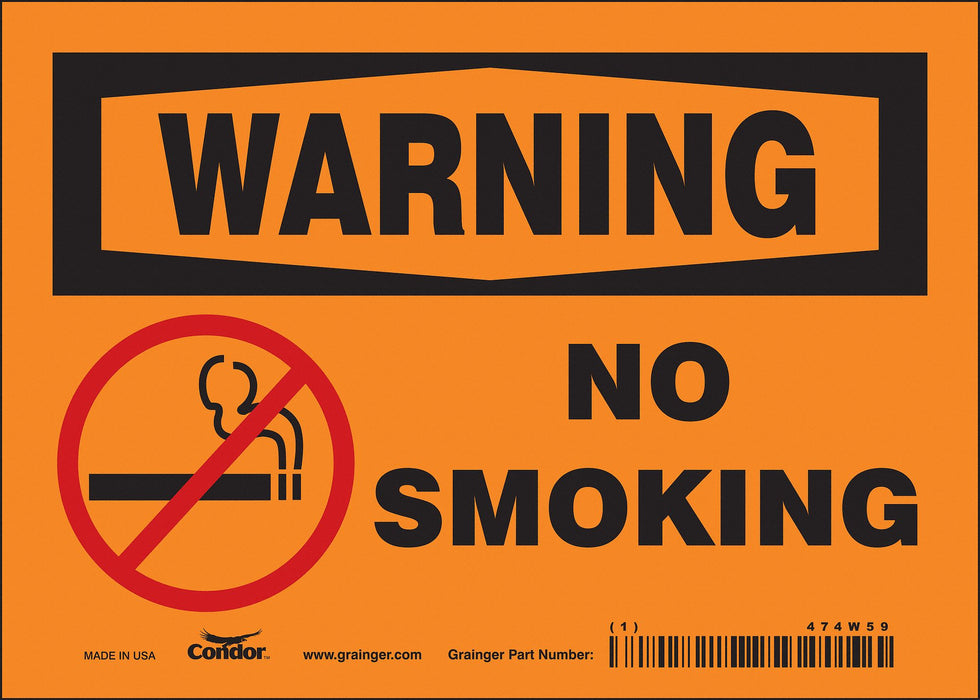 Safety Sign 5 inx7 in Vinyl