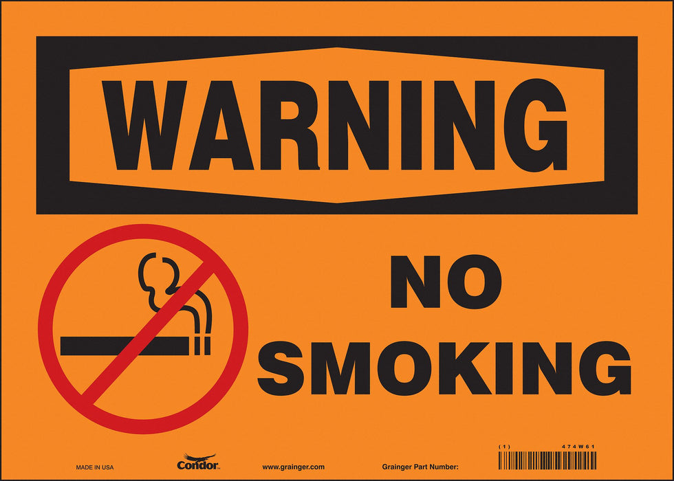 Safety Sign 10 in x 14 in Vinyl