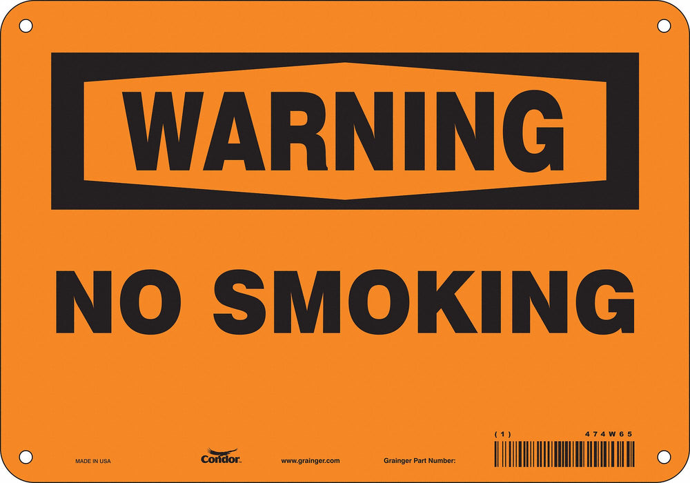 Safety Sign 7 in x 10 in Polyethylene