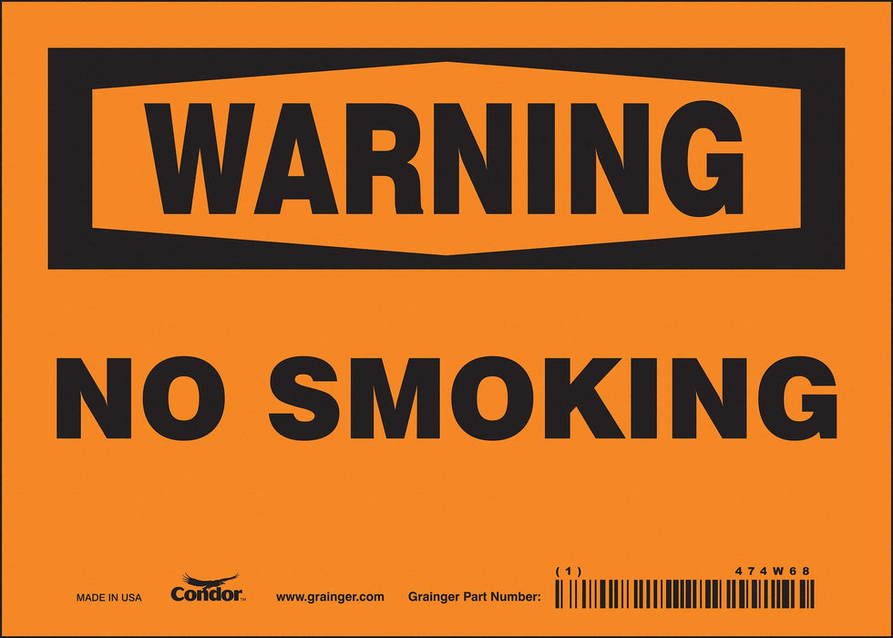 Safety Sign 5 in x 7 in Vinyl