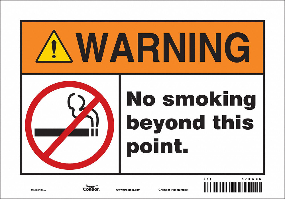 Safety Sign 7 in x 10 in Vinyl