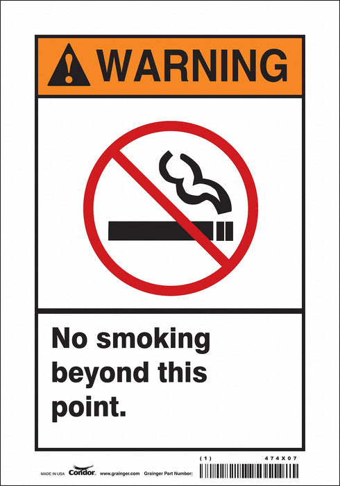 Safety Sign 10 in x 7 in Vinyl
