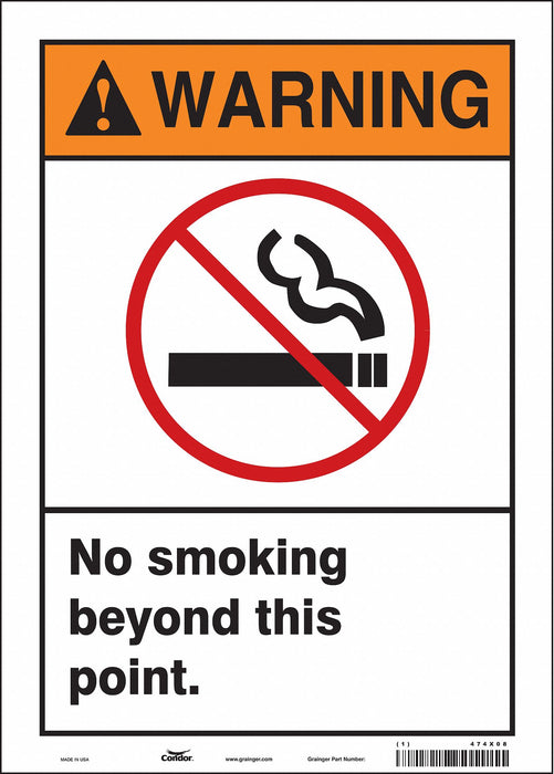Safety Sign 14 in x 10 in Vinyl
