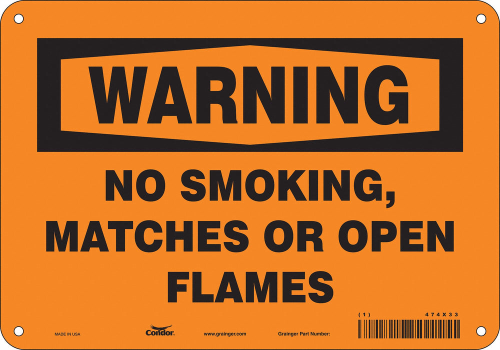 Safety Sign 7 inx10 in Polyethylene