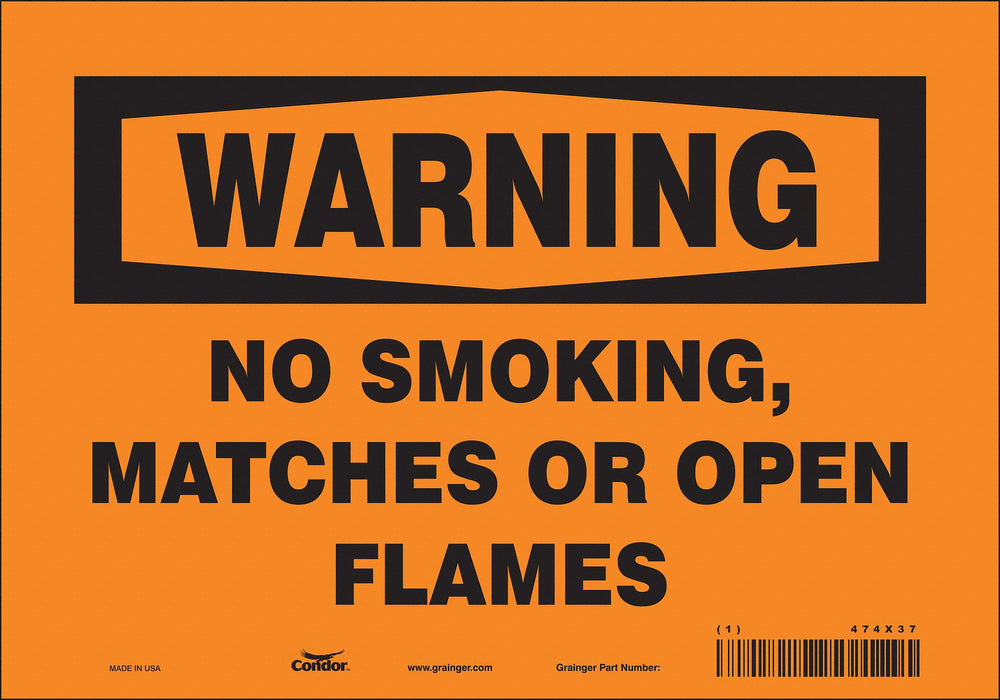 Safety Sign 7 in x 10 in Vinyl