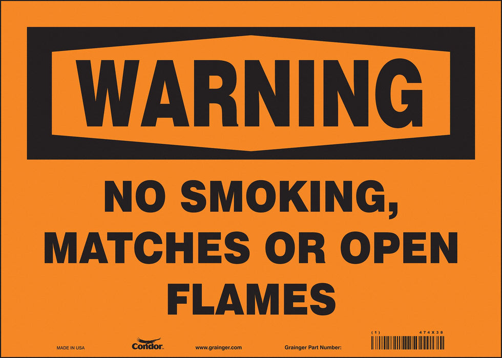 Safety Sign 10 inx14 in Vinyl