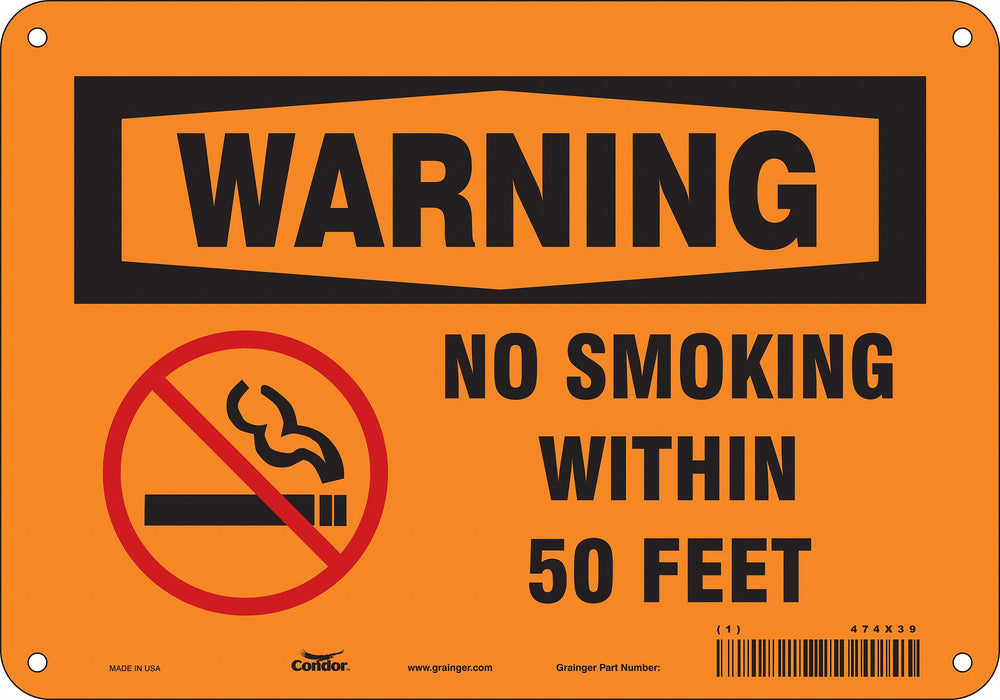 Safety Sign 7 in x 10 in Aluminum