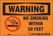 Safety Sign 3 1/2 inx5 in Vinyl