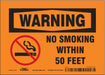 Safety Sign 5 in x 7 in Vinyl