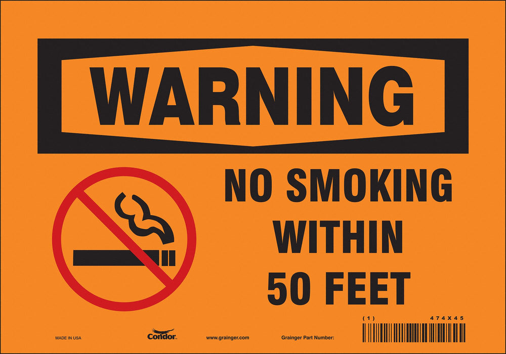 Safety Sign 7 inx10 in Vinyl