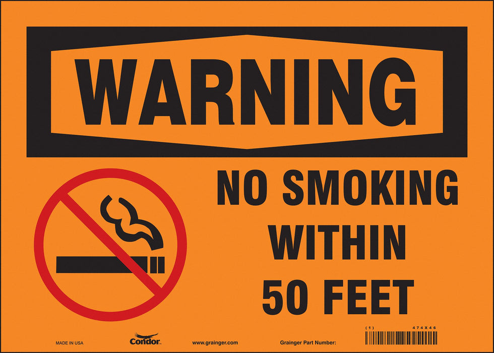 Safety Sign 10 inx14 in Vinyl