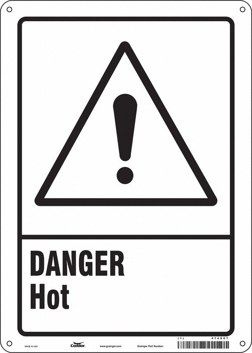 Safety Sign 14 in x 10 in Polyethylene