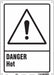 Safety Sign 14 in x 10 in Polyethylene