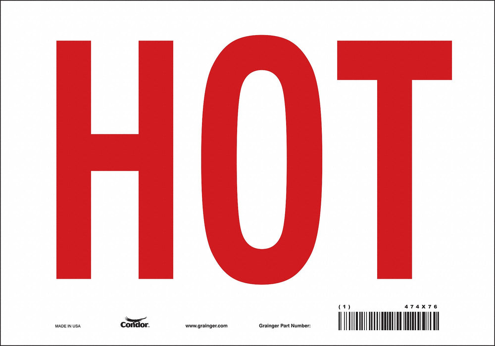 Safety Sign 7 in x 10 in Vinyl