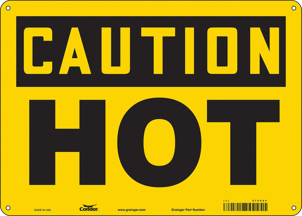 Safety Sign 10 inx14 in Aluminum