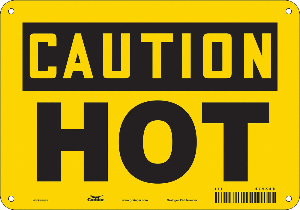 Safety Sign 7 inx10 in Polyethylene