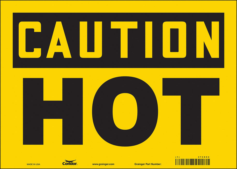 Safety Sign 10 inx14 in Vinyl