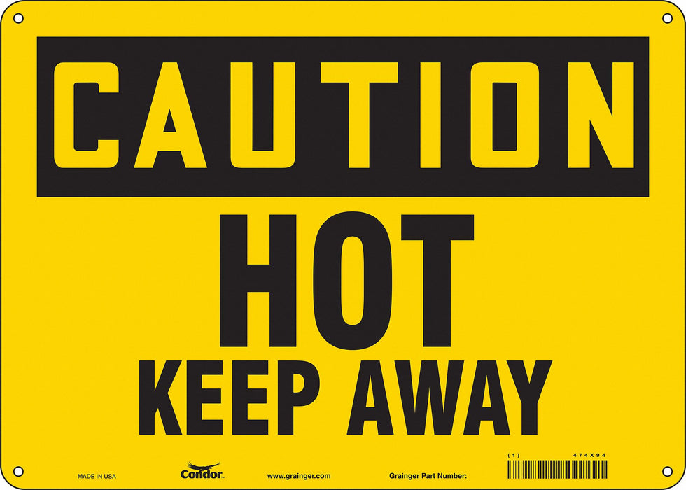 Safety Sign 10 inx14 in Aluminum