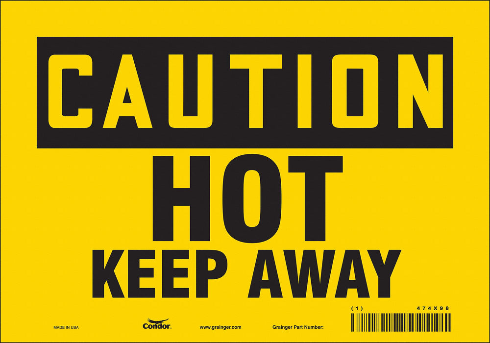 Safety Sign 7 inx10 in Vinyl