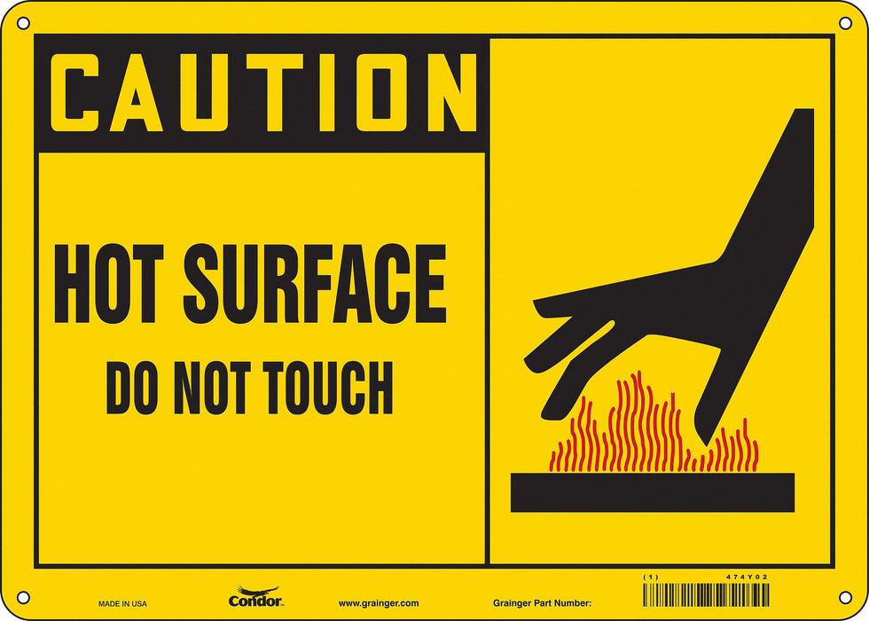 Safety Sign 10 inx14 in Aluminum