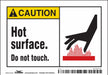 Safety Sign 3 1/2 inx5 in Vinyl