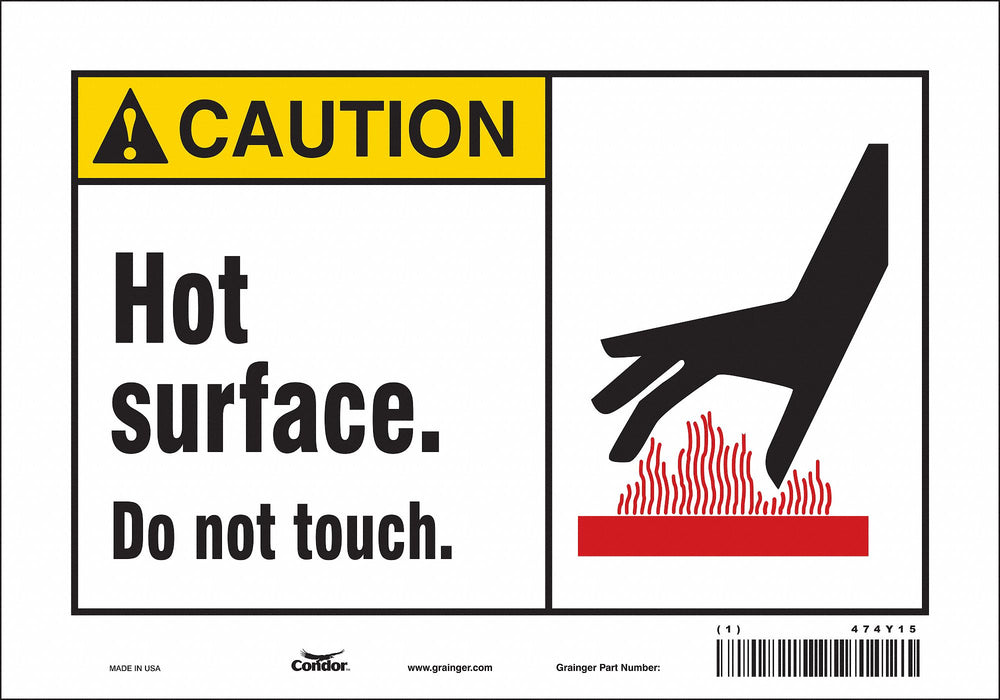 Safety Sign 7 inx10 in Vinyl